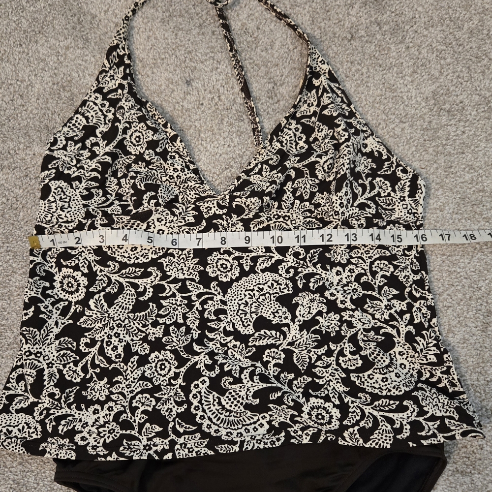 LOFT Brown & White Floral XL Top and Brown Victoria Secert Large Bottoms